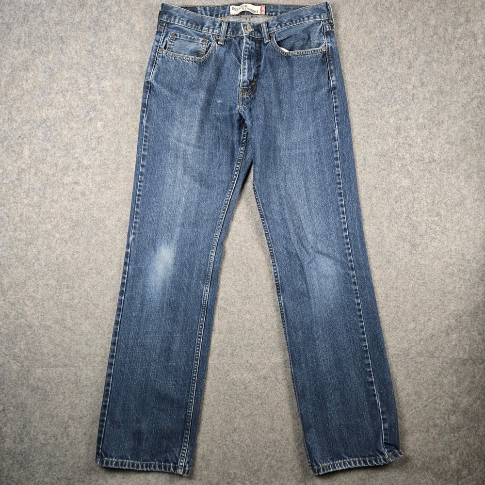 Levi 559 Relaxed‎ Straight Jeans Mens 32x34 Blue Denim Vintage Y2K Skater 90s